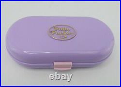 Vintage Polly Pocket Stampin School Stamper Bluebird Complete 1992 Purple EUC