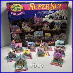 Vintage Polly Pocket Superset Pollyville Bluebird Magical Miniature Town 1994