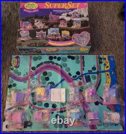 Vintage Polly Pocket Superset Pollyville Bluebird Magical Miniature Town'94 New Vintage Polly Pocket Superset Pollyville Bluebird Magical Miniature Town'94 New
