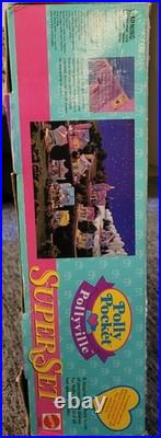 Vintage Polly Pocket Superset Pollyville Bluebird Magical Miniature Town'94 New Vintage Polly Pocket Superset Pollyville Bluebird Magical Miniature Town'94 New
