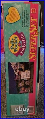 Vintage Polly Pocket Superset Pollyville Bluebird Magical Miniature Town'94 New Vintage Polly Pocket Superset Pollyville Bluebird Magical Miniature Town'94 New