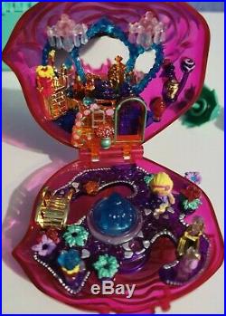 Vintage Polly Pocket Sweet Roses Compact Nearly Complete With Stopper