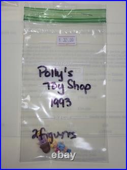 Vintage Polly Pocket Toy Figures & Accessories Lot (52pc.) 1989-1994