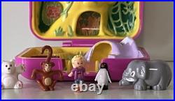 Vintage Polly Pocket WILD ZOO with RARE PENGUIN 1989 Bluebird COMPLETE Variant