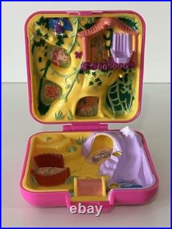 Vintage Polly Pocket WILD ZOO with RARE PENGUIN 1989 Bluebird COMPLETE Variant