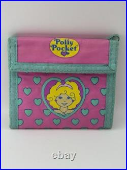 Vintage Polly Pocket Wallet and Keychain Bacpack Bluebird Toys 1990s