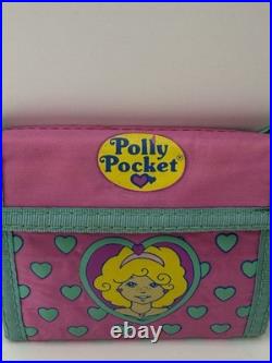 Vintage Polly Pocket Wallet and Keychain Bacpack Bluebird Toys 1990s