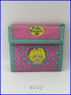 Vintage Polly Pocket Wallet and Keychain Bacpack Bluebird Toys 1990s