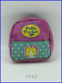 Vintage Polly Pocket Wallet and Keychain Bacpack Bluebird Toys 1990s
