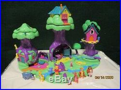 Vintage Polly Pocket Winnie The Pooh 100 Acre Wood House Playset 98% All Figures