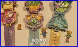 Vintage Polly Pocket Wristband Watch lot 1995 Each With 1 Figure