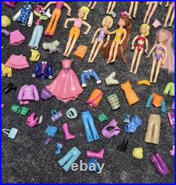 Vintage Polly Pocket Y2K 2000s Lot Dolls Rubber Clothing Accessories 275+ Pieces