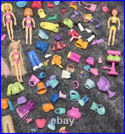 Vintage Polly Pocket Y2K 2000s Lot Dolls Rubber Clothing Accessories 275+ Pieces