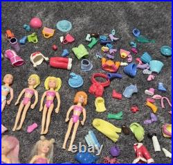 Vintage Polly Pocket Y2K 2000s Lot Dolls Rubber Clothing Accessories 275+ Pieces