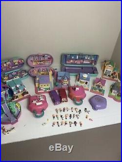 Vintage Polly Pockets Compacts Houses Figures And More! Large Lot