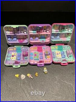 Vintage Polly pocket party time variation green compact Party Surprise Bundle