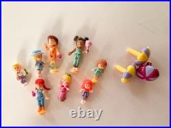 Vintage Rare Bluebird Polly Pocket 1989 Pool Party Compact 8 figurines Vintage Rare Bluebird Polly Pocket 1989 Pool Party Compact 8 figurines
