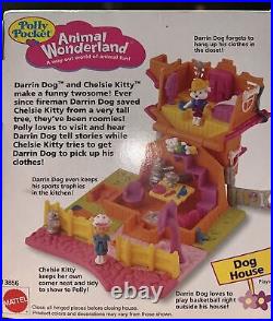 Vintage Rare Polly Pocket Animal Wonderland Dog House Playset NIB