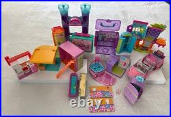 Vintage Y2K HUGE LOT Polly Pocket Dolls Clothes Accessories Playsets Car Ect