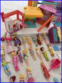 Vintage Y2K HUGE LOT Polly Pocket Dolls Clothes Accessories Playsets Car Ect