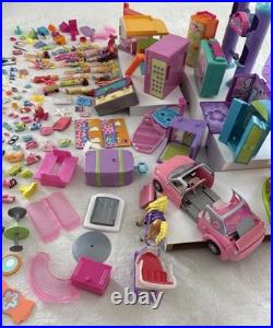 Vintage Y2K HUGE LOT Polly Pocket Dolls Clothes Accessories Playsets Car Ect