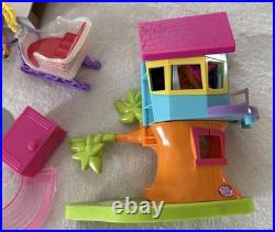 Vintage Y2K HUGE LOT Polly Pocket Dolls Clothes Accessories Playsets Car Ect