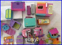 Vintage Y2K HUGE LOT Polly Pocket Dolls Clothes Accessories Playsets Car Ect