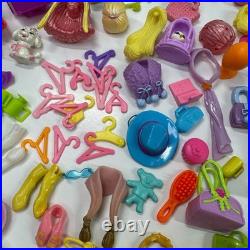 Vintage Y2K Polly Pocket Lot Dolls Rubber Clothes Accessories Disney Princess
