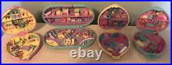 Vintage bluebird Polly Pocket Baby Lot Of Four Compacts With Stamper & Figures