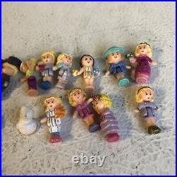 Vintage lot of 90s BlueBird Polly Pockets (22 Figures and 4 Animals)