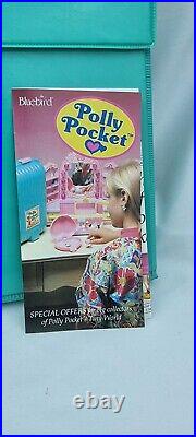 Vintage polly pocket writing case 1990 Boxed, Figures