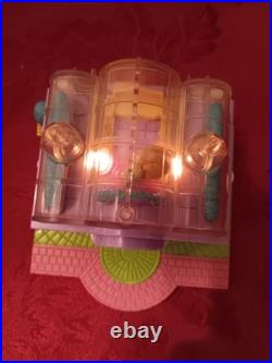 Vntg 1994 Polly Pocket Light Up Bridal Salon Working Lights With 5 Dolls