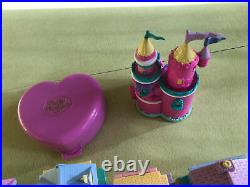 Vtg 1990's Lot Bluebird Polly Pocket Compact Playsets Houses Pollyville Figures
