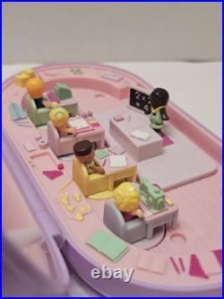 Vtg 1992 Polly Pocket Stampin' School 100% COMPLETE with Figures Stampers WORK