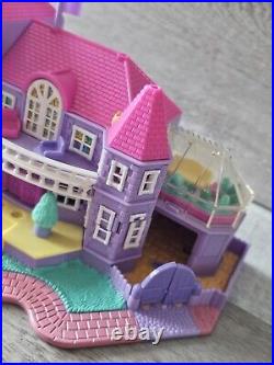 Vtg 1994 Bluebird Polly Pocket Light Up Magical Mansion Play Set Car Horse Works