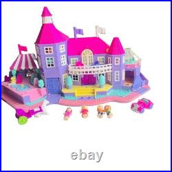 Vtg 1994 Polly Pocket Magical Mansion 100% COMPLETE 4 Dolls Car Horse Wagon