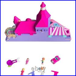 Vtg 1994 Polly Pocket Magical Mansion 100% COMPLETE 4 Dolls Car Horse Wagon