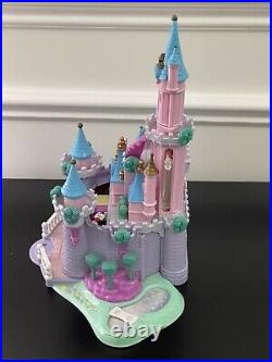 Vtg 1995 Disney Polly Pocket Cinderella Enchanted Castle Bluebird Lights Work