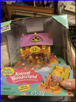 Vtg 1995 Polly Pocket Animal Wonderland Light-Up Horse House Newith Sealed