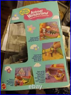 Vtg 1995 Polly Pocket Animal Wonderland Light-Up Horse House Newith Sealed