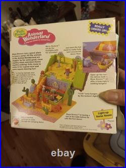 Vtg 1995 Polly Pocket Animal Wonderland Light-Up Horse House Newith Sealed