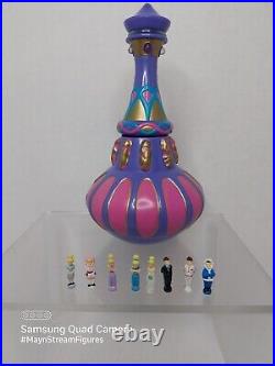Vtg 1995 Polly Pocket I Dream of Jeannie Magical Playset Lamp & figure Lot