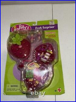 Vtg 2000 Polly Pocket Fruit Surprises Strawberry 100% Complete Read Rare, New