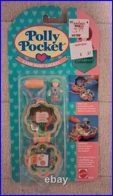 Vtg 90s Toy Polly Pocket Keepsake Camp Days Locket Mattel Bluebird 1993 NIP