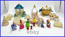 Vtg Disney Cinderella Polly Pocket Light-Up Pink Wedding Palace 99% Complete Vtg Disney Cinderella Polly Pocket Light-Up Pink Wedding Palace 99% Complete
