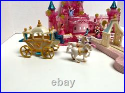 Vtg Disney Cinderella Polly Pocket Light-Up Pink Wedding Palace 99% Complete Vtg Disney Cinderella Polly Pocket Light-Up Pink Wedding Palace 99% Complete