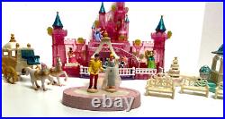 Vtg Disney Cinderella Polly Pocket Light-Up Pink Wedding Palace 99% Complete Vtg Disney Cinderella Polly Pocket Light-Up Pink Wedding Palace 99% Complete