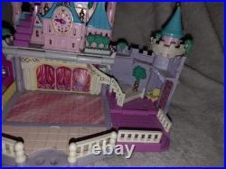 Vtg Lot Polly Pocket Magical Mansion Cinderella Castle Houses 8 Figures Untested