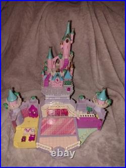 Vtg Lot Polly Pocket Magical Mansion Cinderella Castle Houses 8 Figures Untested