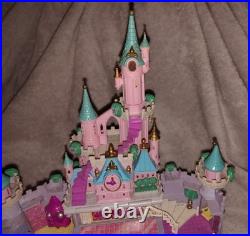 Vtg Lot Polly Pocket Magical Mansion Cinderella Castle Houses 8 Figures Untested